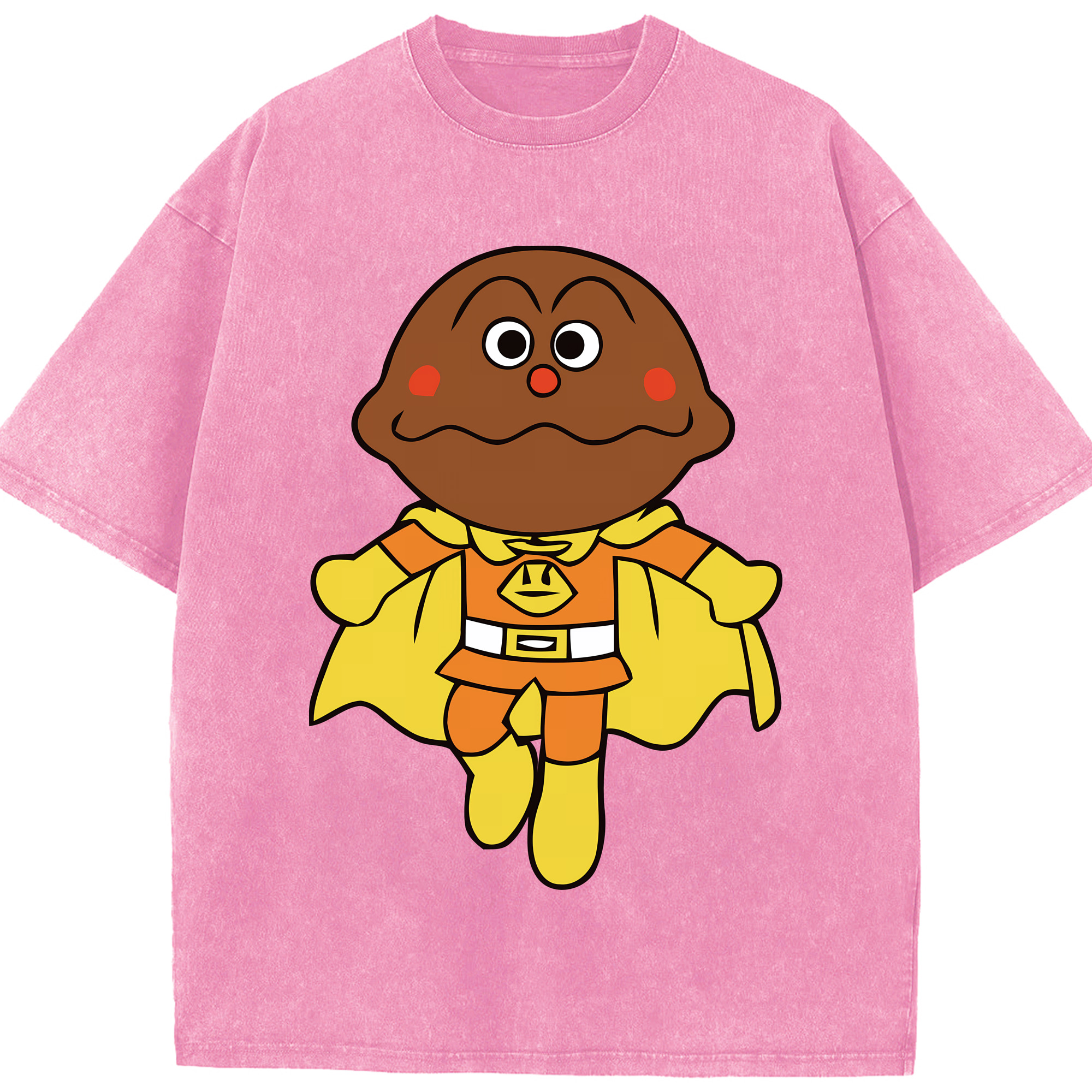 （画像用） アンパンマン Anpanman 綿100% ヴィンテージ風 半袖Tシャツ（フロントプリント）
